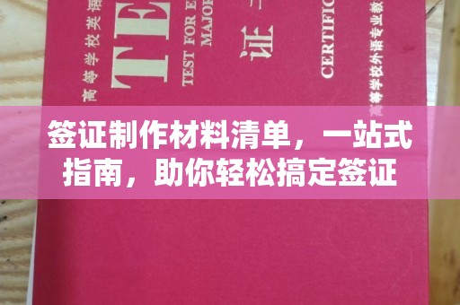 保山签证制作材料清单，一站式指南，助你轻松搞定签证