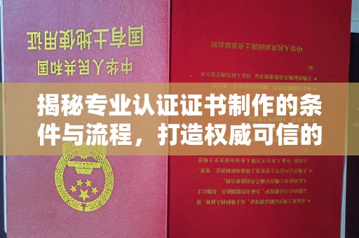 保山揭秘专业认证证书制作的条件与流程，打造权威可信的认证体系