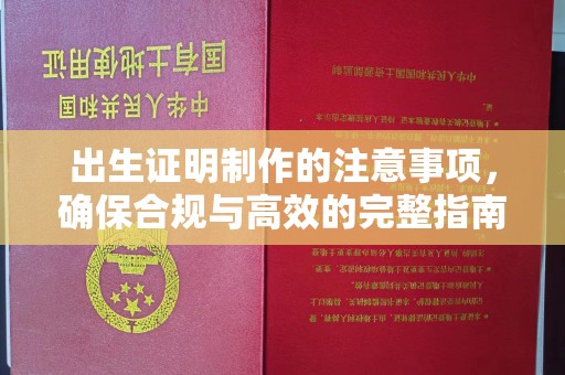 保山出生证明制作的注意事项，确保合规与高效的完整指南