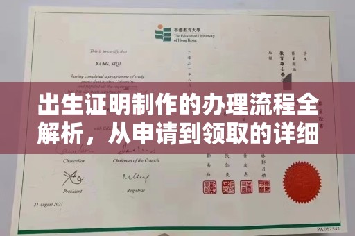 保山出生证明制作的办理流程全解析，从申请到领取的详细指南